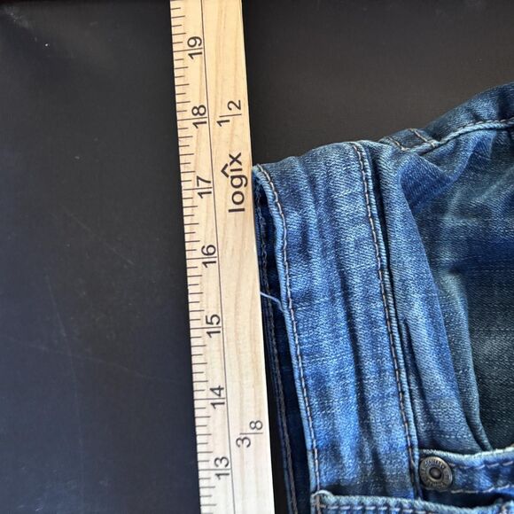 BKE Jeans Men s 34 Blue Straight Leg Comfort Fit Solid Cotton Blend - Picture 7 of 8